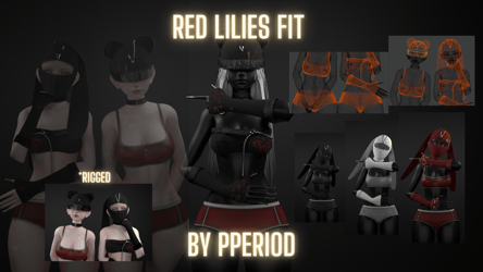 (BUNNY & BEAR) RED LILIES FIT by P