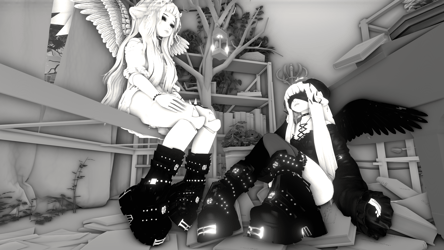 angel girlfriends (couple package) (pc+q)