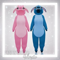 ♡ stitch and angel onesie ♡