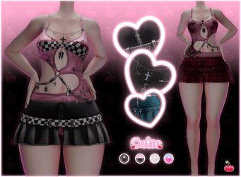 pink/goth set /VRChat Asset