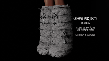 Chrome Fur Boots