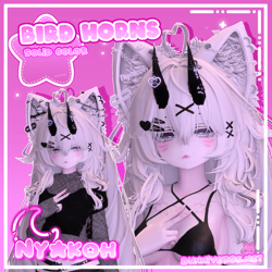 ˗ˏˋ ꒰ 🌸 Bird Demon Horns 🌸 ꒱ ˎˊ˗