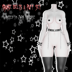 † Grunge Belts & Puff Set †