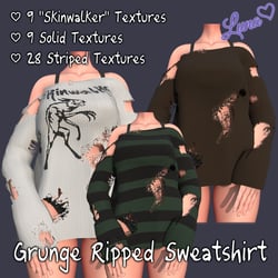 Grunge Ripped Sweatshirt