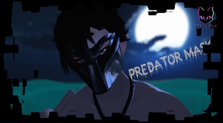 Predator Mask VRChat asset 