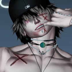 "OUCH" mink head texture
