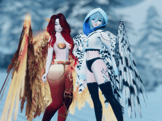 Pyra and Sarene by Dinzee_1