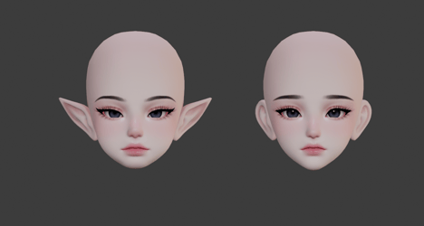 Amelia/Minks Male Heads