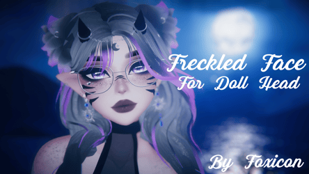 Freckled Face Texture for Doll Head