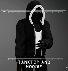 Tanktop and Fur Hoodie 
