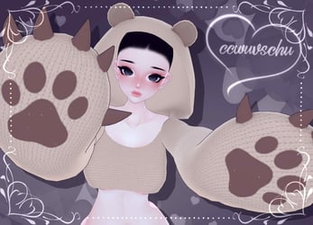 cc's bear hoodie