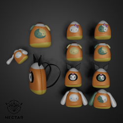 Halloween Zombie Candies (plushy/backpack)