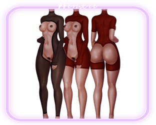 ♡ Painted Bodysuit Texture Overlay ♡ VR EGIRL Base Texture