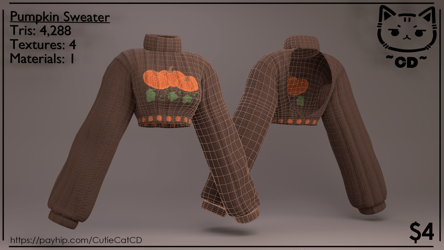 Open Back Pumpkin Sweater