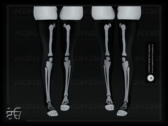 skeleton thigh highs ☠︎︎