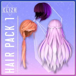 Hair Pack 1 [Game Asset]