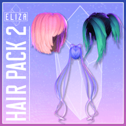 Hair Pack 2 [Game Asset]