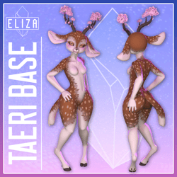 Taeri Deer Base [VRChat, vTuber Base Mesh]
