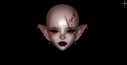 Bloody Make up Texture for Umeko Head