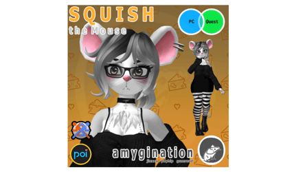 Squish the Mouse - VRChat Avatar - PERSONAL LICENSE ONLY