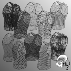 Fishnet Tank Top - 10 Textures [Commercial License]