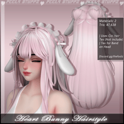 Heart Bunny Hairstyle ♡ [Commercial Use]