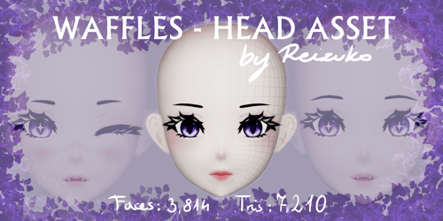 Waffles - HEAD ASSET - VRChat Asset