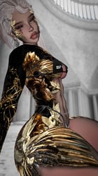 24K GOLD LIMITED EDITION FEMALE TEXTURE