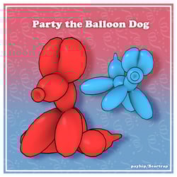 Party the Balloon Dog || VRC Asset (Follower + Plushie)