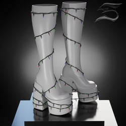 Christmas Dark Boots (personal and commercial)
