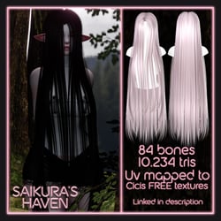 Kayako Saeki Hair for VRChat [FREE]