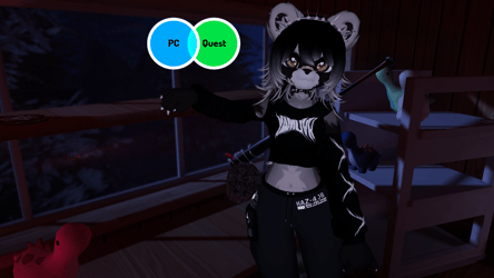 Puddles The Raccoon  (3.0 VRChat Avatar) Quest Included!