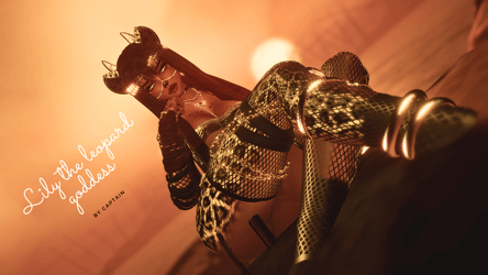 Lily the leopard goddess (SPS, fake index, GogoLoco)