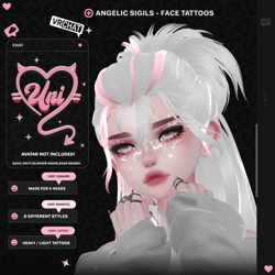 ♡ Angelic Sigils - Face Tattoo Textures ♡