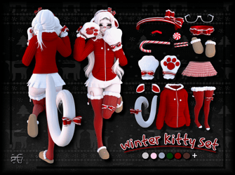 winter kitty set ˚❅. ᵎᵎ " 