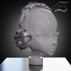 Headphones  Barbed Wire (personal and commercial)