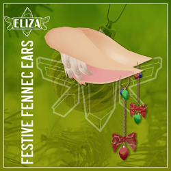 Festive Fennec Ears [Game Asset]