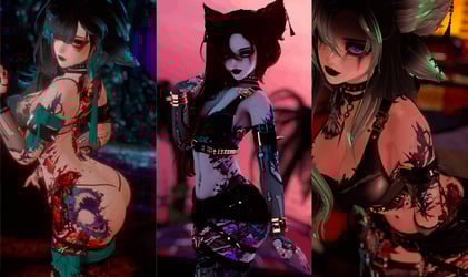 Mia's Horror-licus Rose tattoos[COMMERCIAL LICENSE] [VENUS 2.0 BASE]