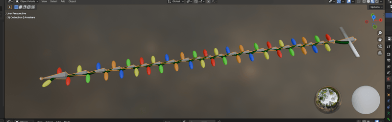 Christmas light ribbon