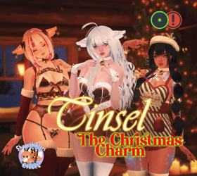 Tinsel the Christmas Charm - incl. Optimized, Anime & Dancer Version + Gogo Loco (VRChat 3.0, PC) | Reindeer Avatar