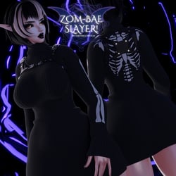 Zom-bae Slayer! | Sweater Dress & Harnesss