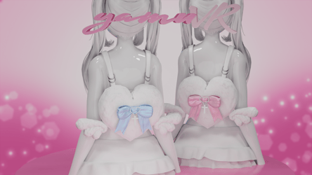 Fluffy Heart Wing Bag