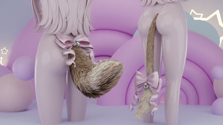pretty tail and ears