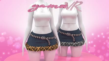 Gyaru Mini Fur Skirt