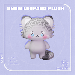 SNOW LEOPARD PLUSH ♡