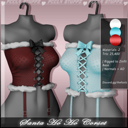 Santa Ho Ho Corset ♡ [Commercial Use]
