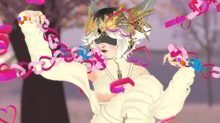 ~Paper Heart Chain Flow Toys~