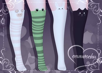 cc's animal socks pandas heeled 