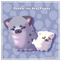 Pebble the Seal Puppy || VRC Asset (Follower + Plushie)