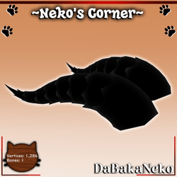 Back Curved Horns: By Aya